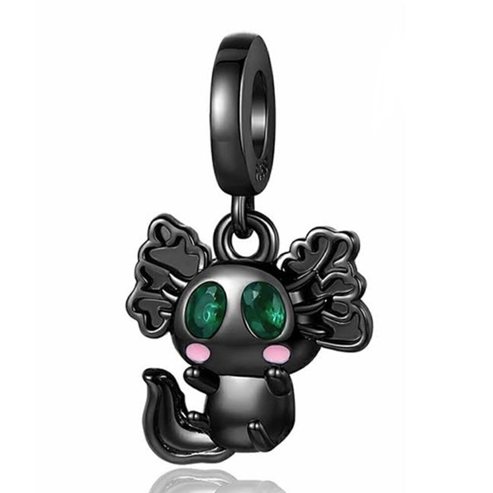 Black Axolotl Dangle Charm
